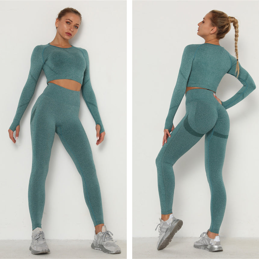Vibonanza | Dames Sportset Crop Top en Legging