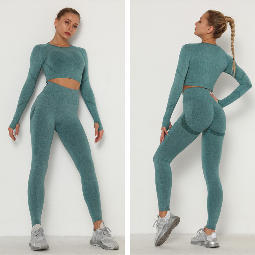 Vibonanza | Dames Sportset Crop Top en Legging