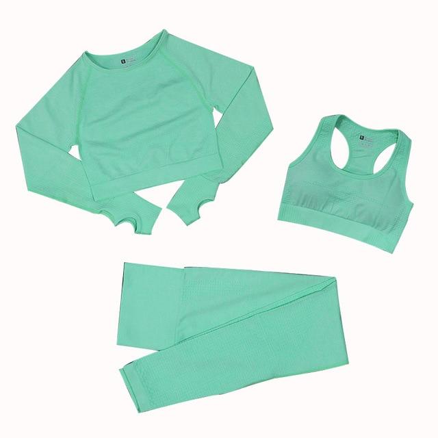 Vibonanza | Naadloze Fitnessset Legging, Croptop en Sport BH