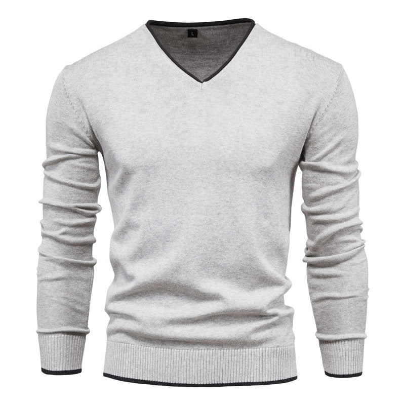 Vibonanza | Slim Fit Heren V-Neck Trui