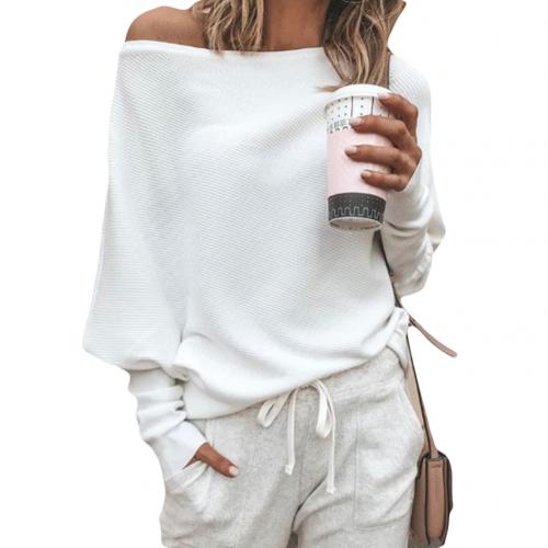 Vibonanza | Elegante Grijze Off-Shoulder Damestrui