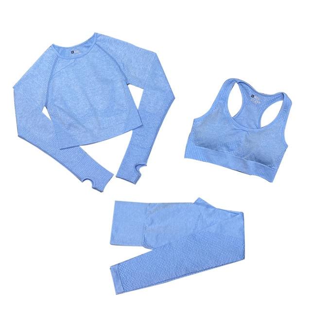 Vibonanza | Naadloze Fitnessset Legging, Croptop en Sport BH