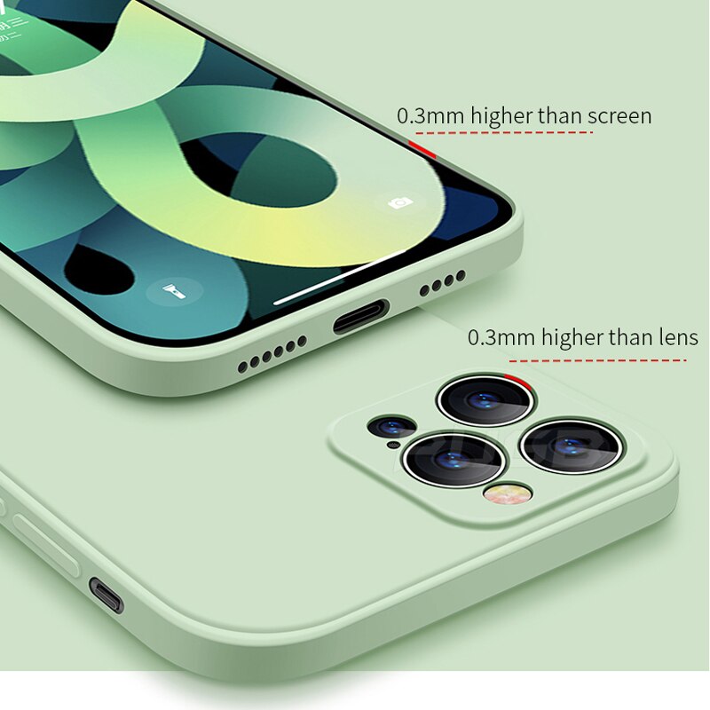 Vibonanza | Zachte Siliconen iPhone Hoes met Camerabescherming