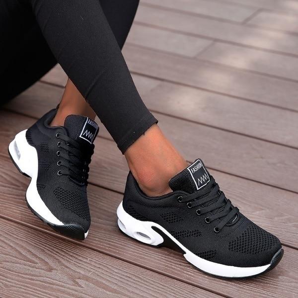 Vibonanza | Dames Sneakers Wit met Schokdemping