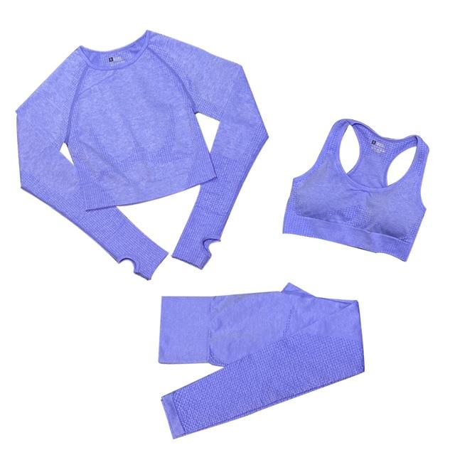 Vibonanza | Naadloze Fitnessset Legging, Croptop en Sport BH