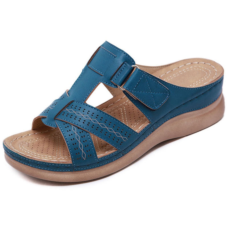 Vibonanza | Orthopedische Dames Sandalen Blauw