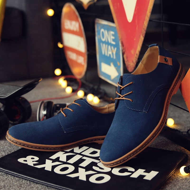 Vibonanza | Klassieke Herenschoenen Oxford Stijl met Veters