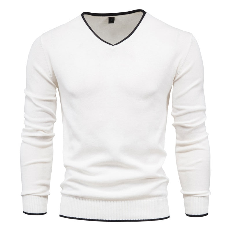 Vibonanza | Slim Fit Heren V-Neck Trui