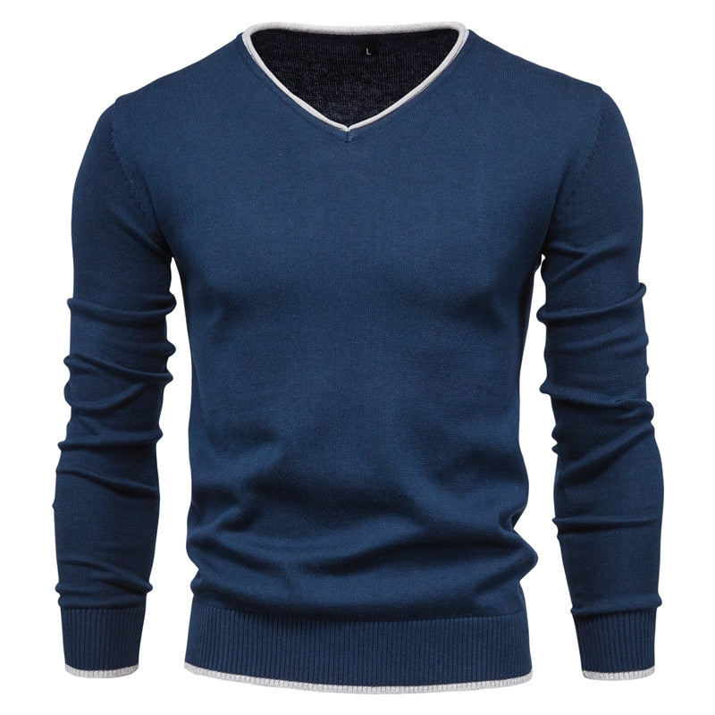 Vibonanza | Slim Fit Heren V-Neck Trui
