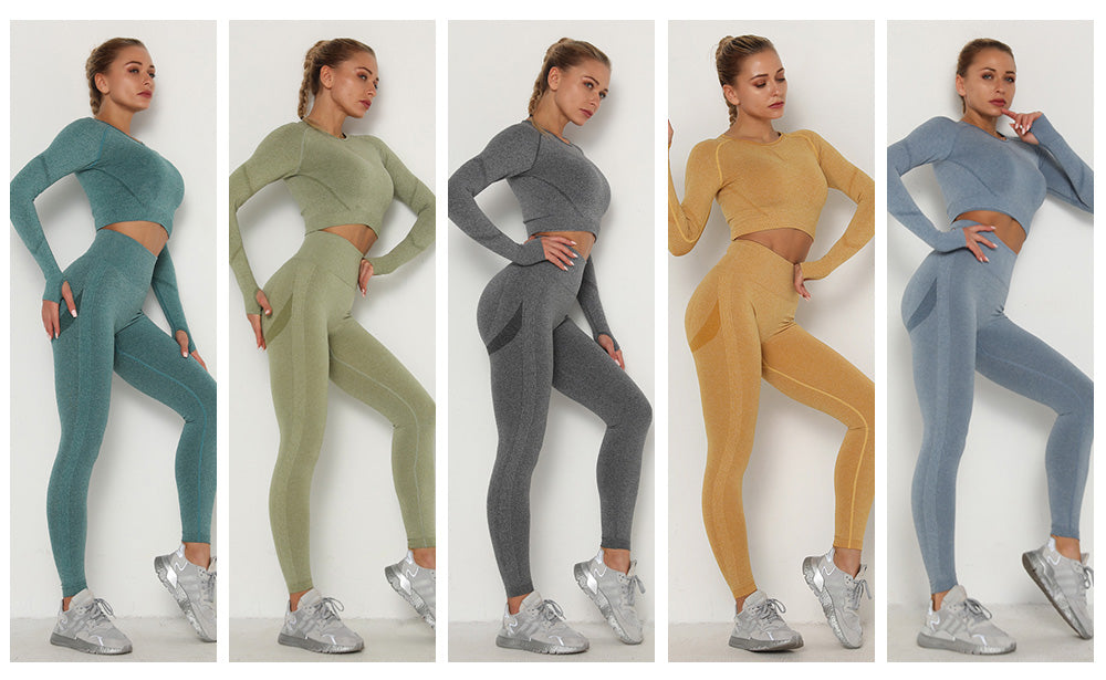 Vibonanza | Dames Sportset Crop Top en Legging