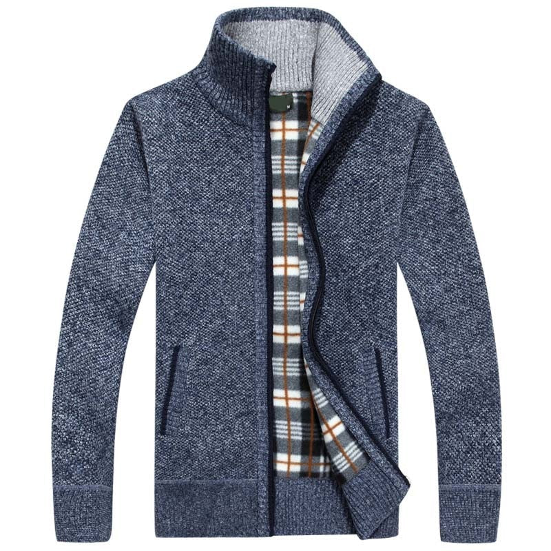 Vibonanza | Heren Grijs Kabelpatroon Gebreid Vest