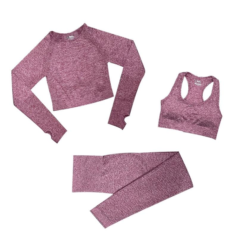 Vibonanza | Naadloze Fitnessset Legging, Croptop en Sport BH