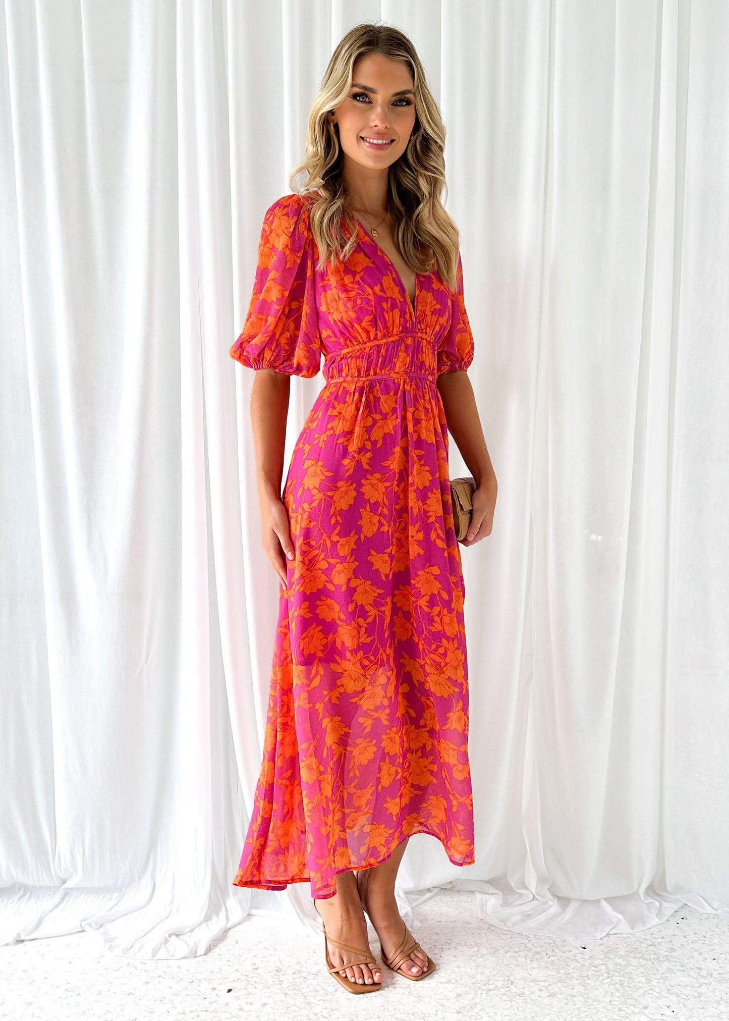 Vibonanza | Elegante Zomerjurk met Bloemenprint