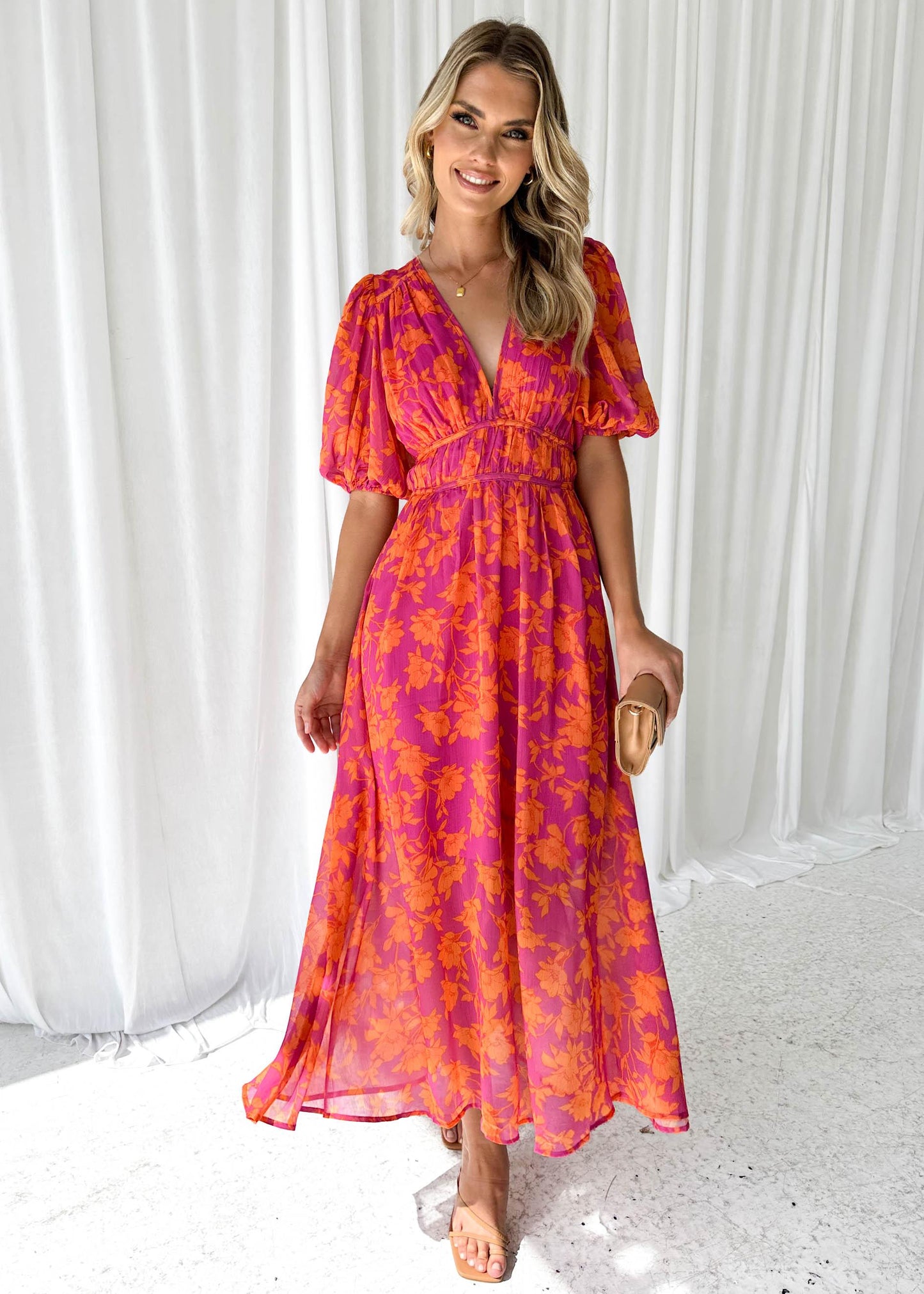 Vibonanza | Elegante Zomerjurk met Bloemenprint