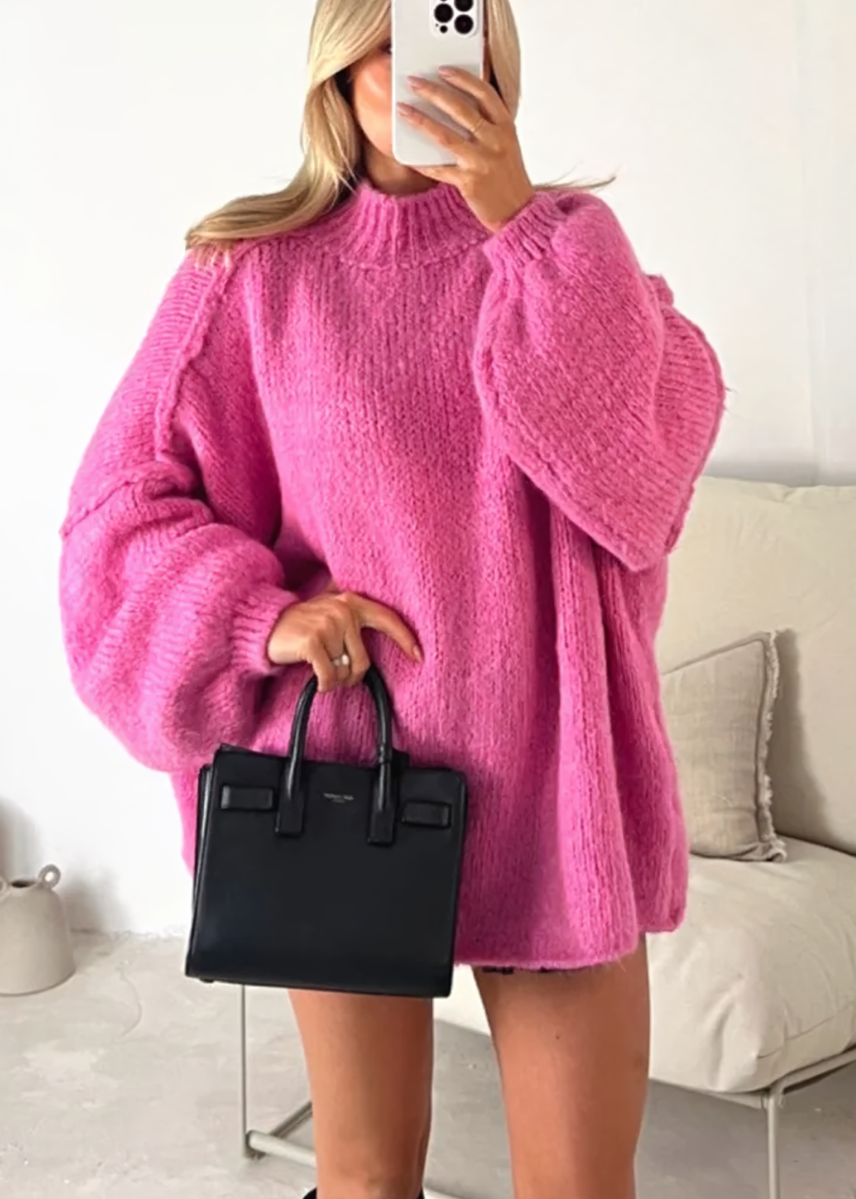 Vibonanza | Dames Oversized Trui Uniek Patroon