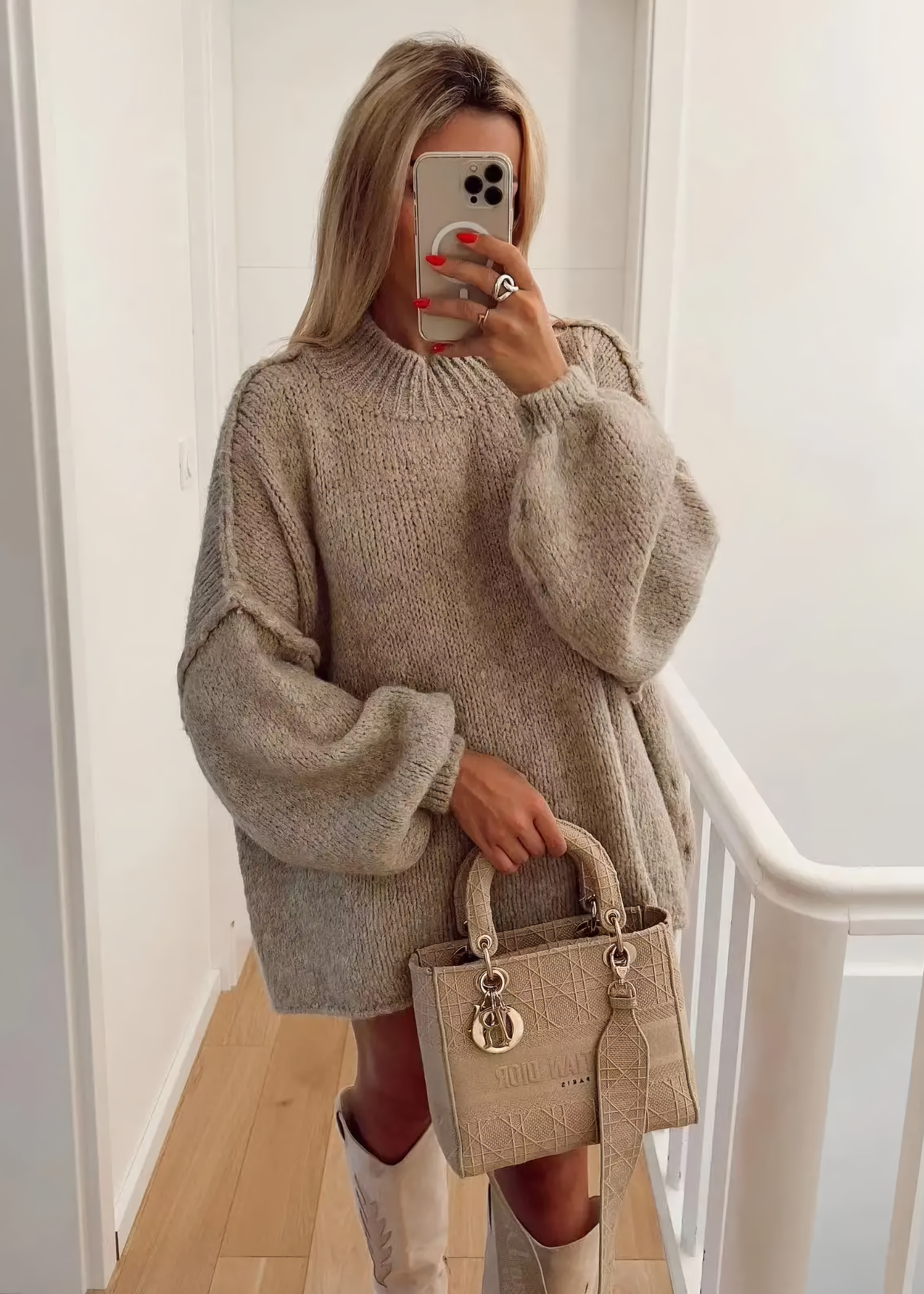 Vibonanza | Dames Oversized Trui Uniek Patroon
