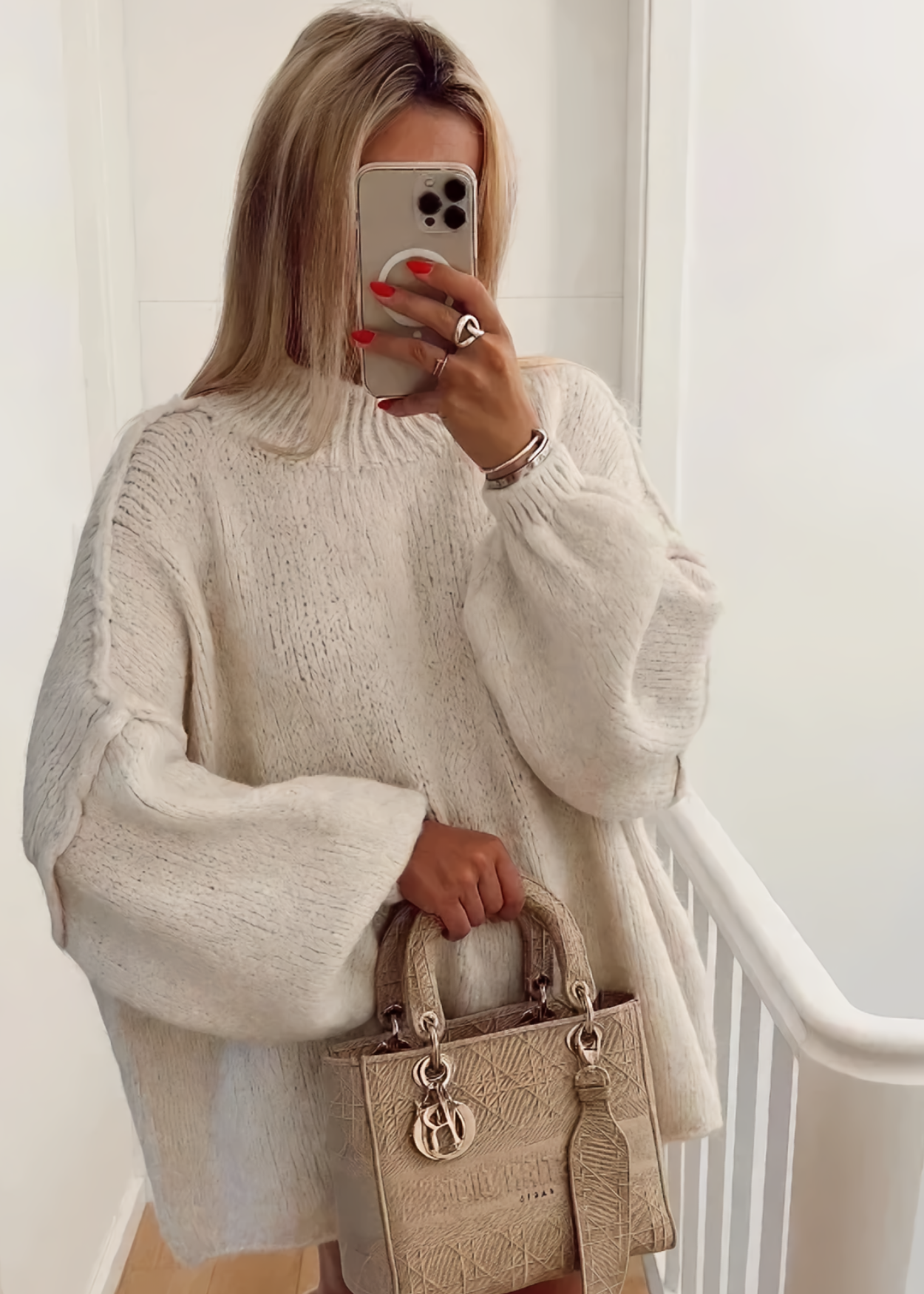 Vibonanza | Dames Oversized Trui Uniek Patroon