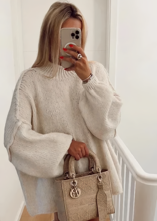Vibonanza | Dames Oversized Trui Uniek Patroon