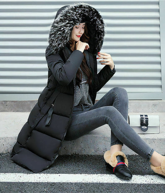 Sophia - Lange damesjas met elegante kraag