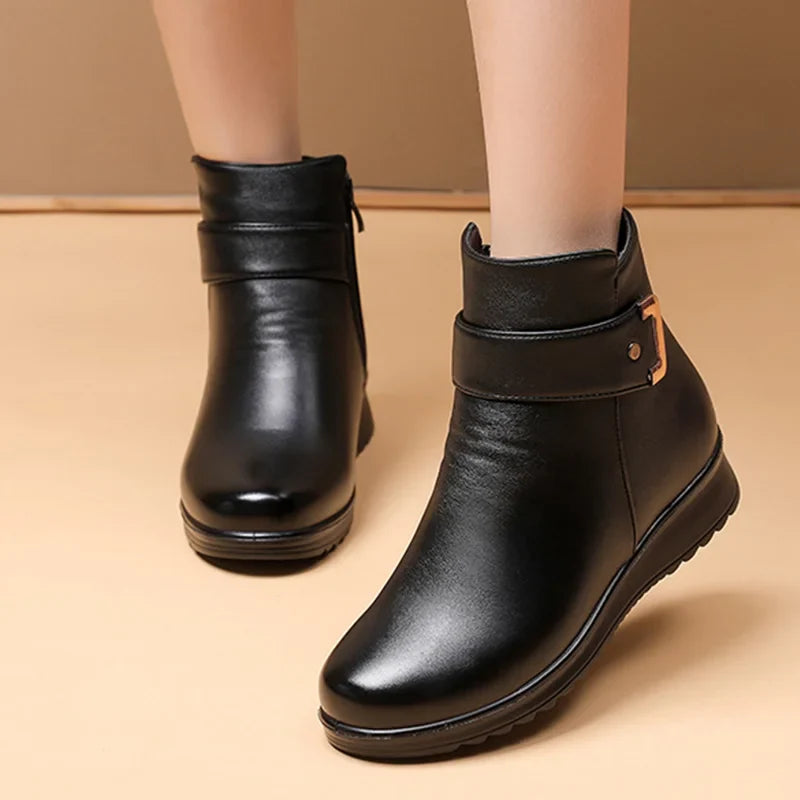 Vibonanza | Dames Orthopedische Winter Enkellaarsjes