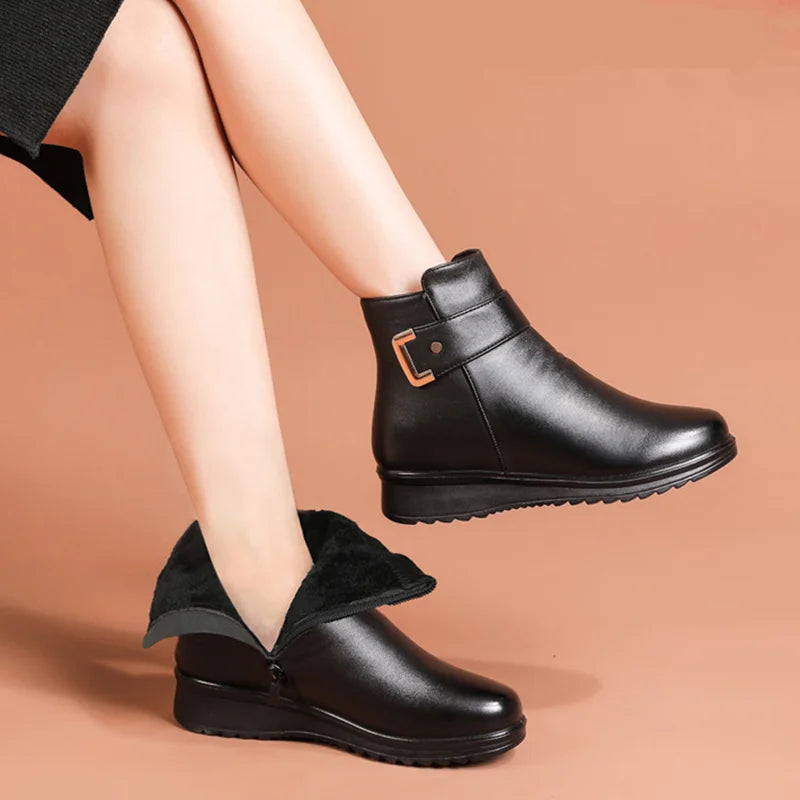 Vibonanza | Dames Orthopedische Winter Enkellaarsjes