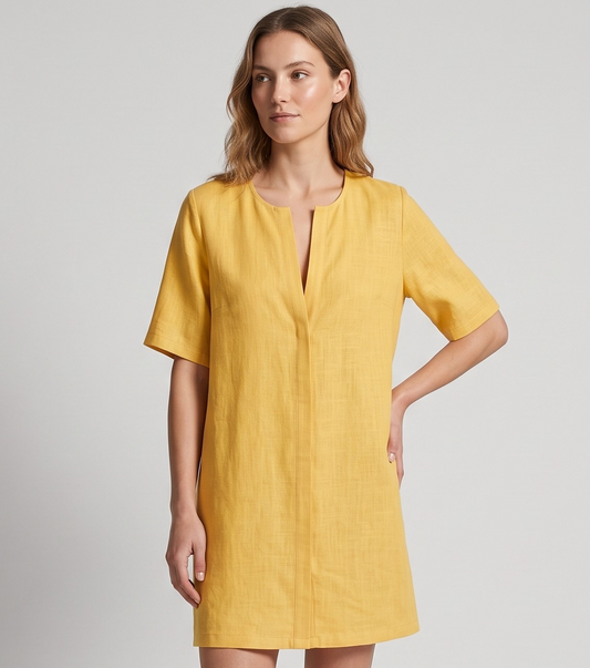 Vibonanza | Linnen Blouse Korte Mouw Dames