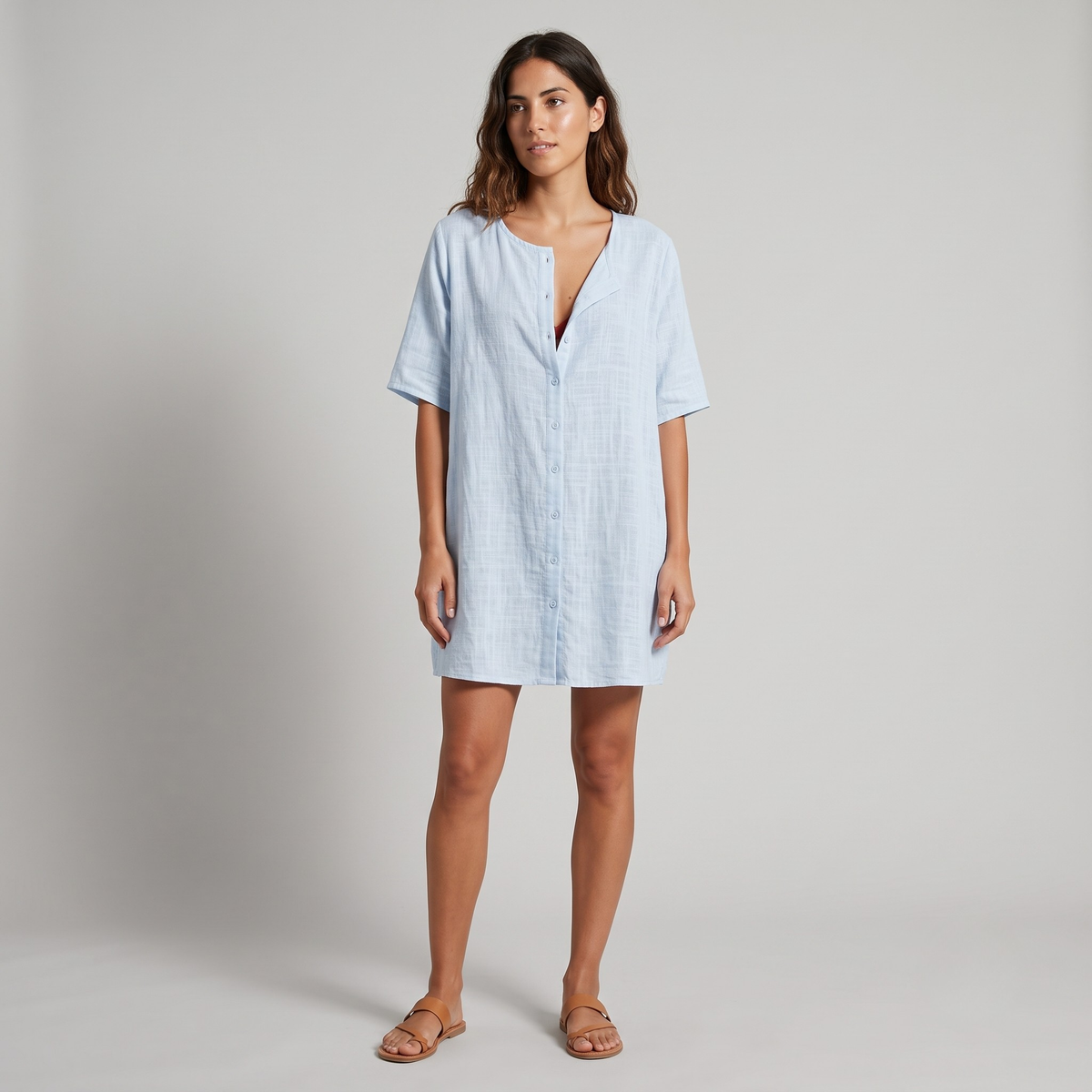 Vibonanza | Linnen Blouse Korte Mouw Dames