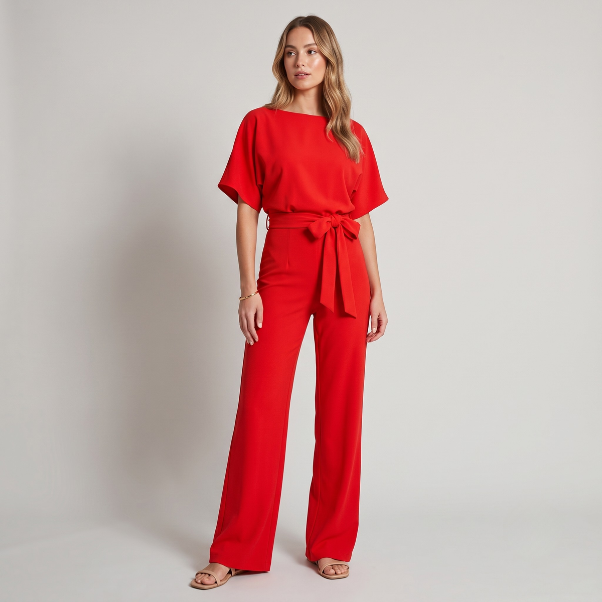 Vibonanza | Elegante Jumpsuit Korte Mouw
