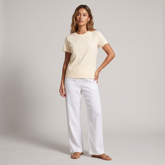 Vibonanza | T-Shirt met Ronde Hals en Korte Mouwen