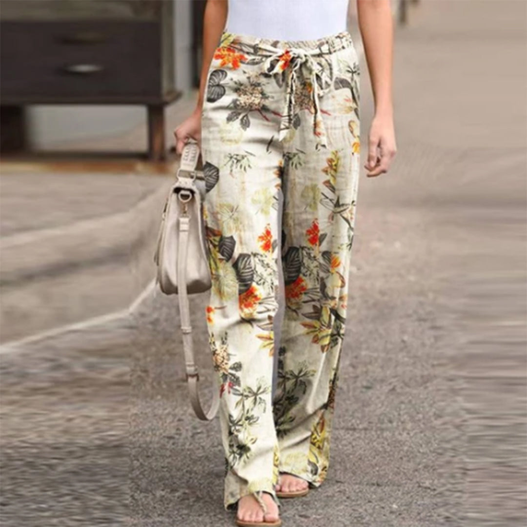 Vibonanza | Dames Palazzo Broek met Bloemenprint