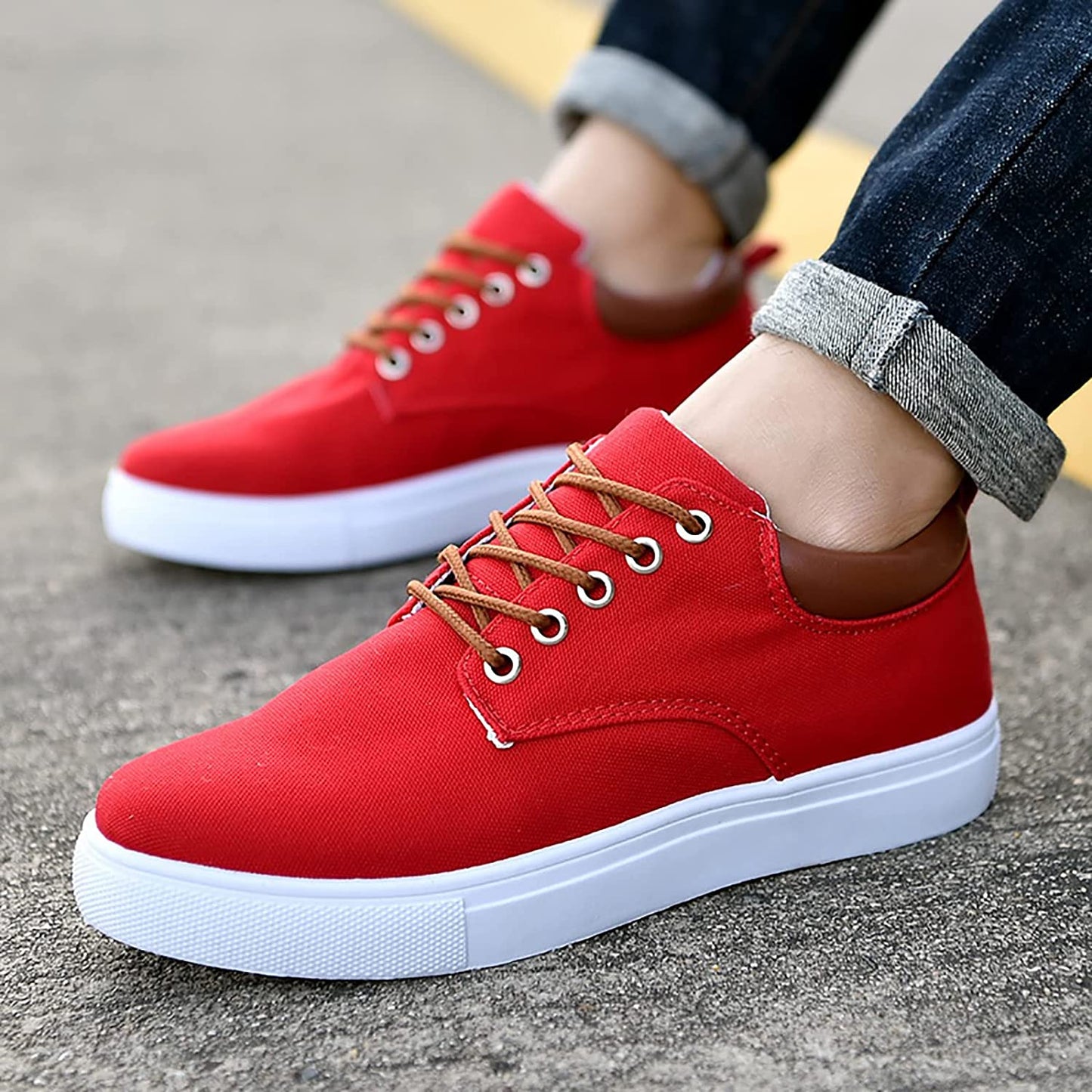 Vibonanza | Herensneakers Canvas Stoer en Comfortabel