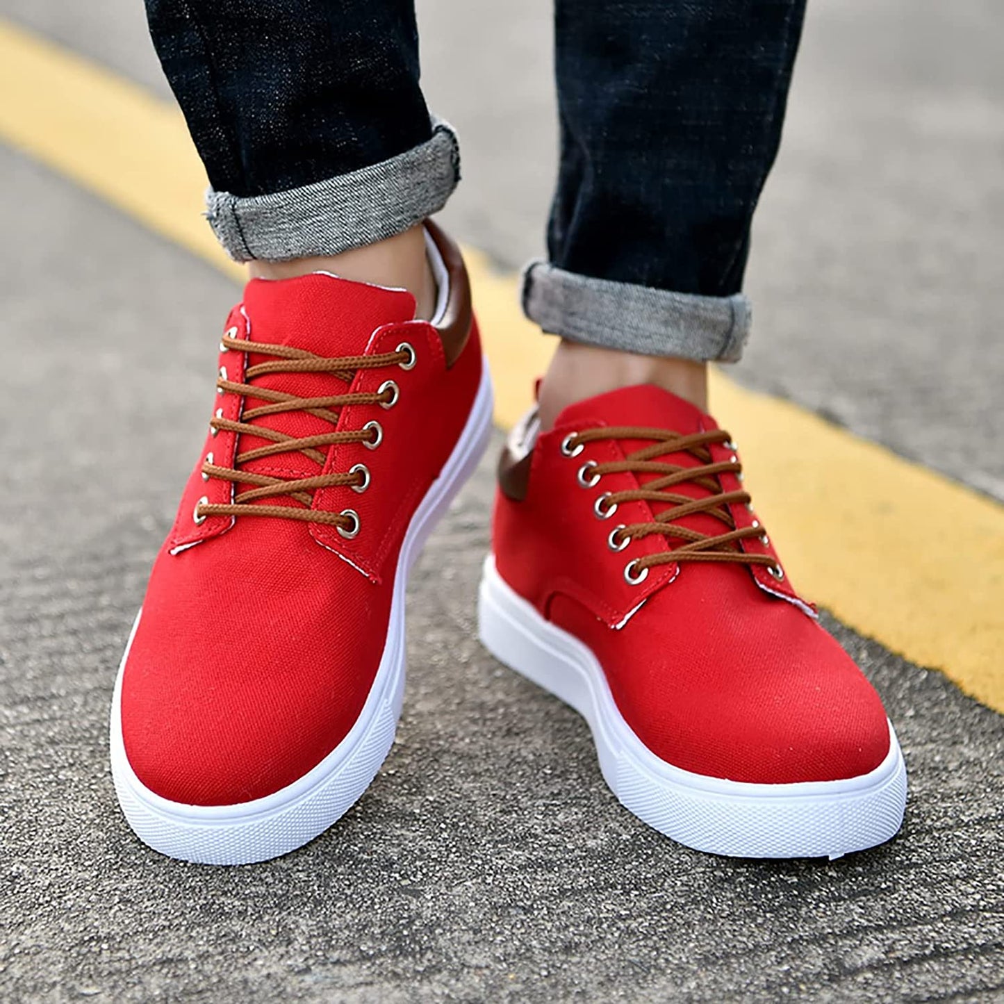 Vibonanza | Herensneakers Canvas Stoer en Comfortabel