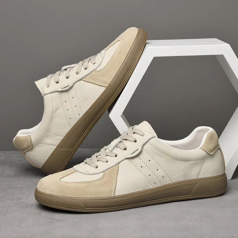 Vibonanza | Leren Sneakers Heren Met Suède Details