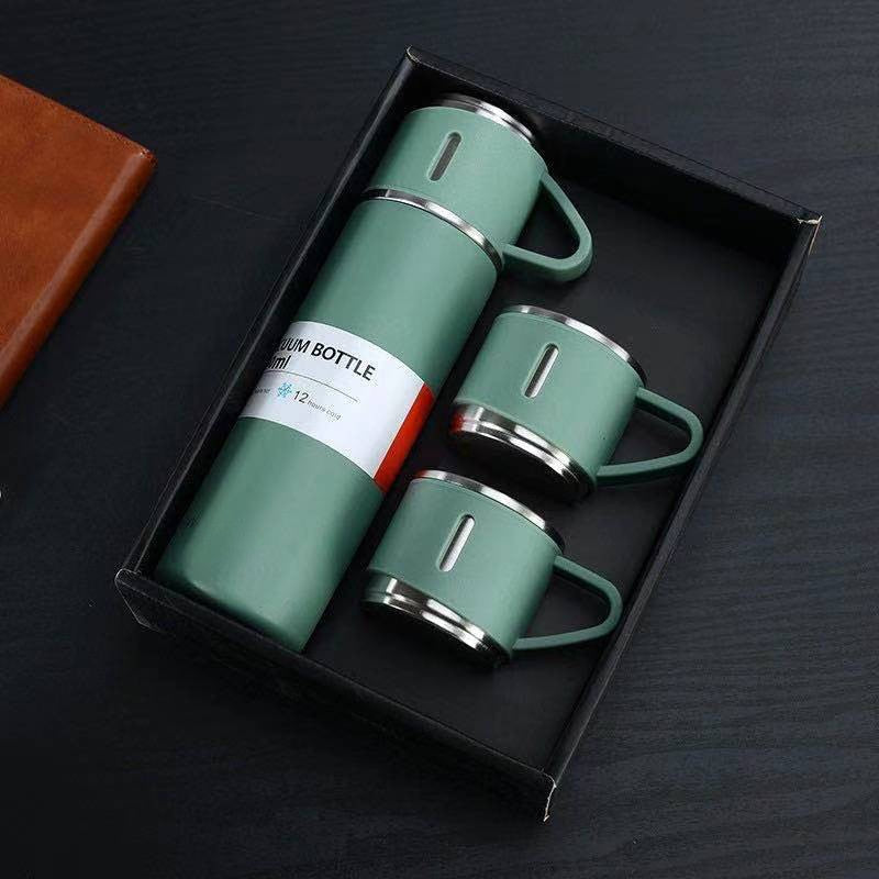 Vibonanza | RVS Thermoskan Met Beker Deksel