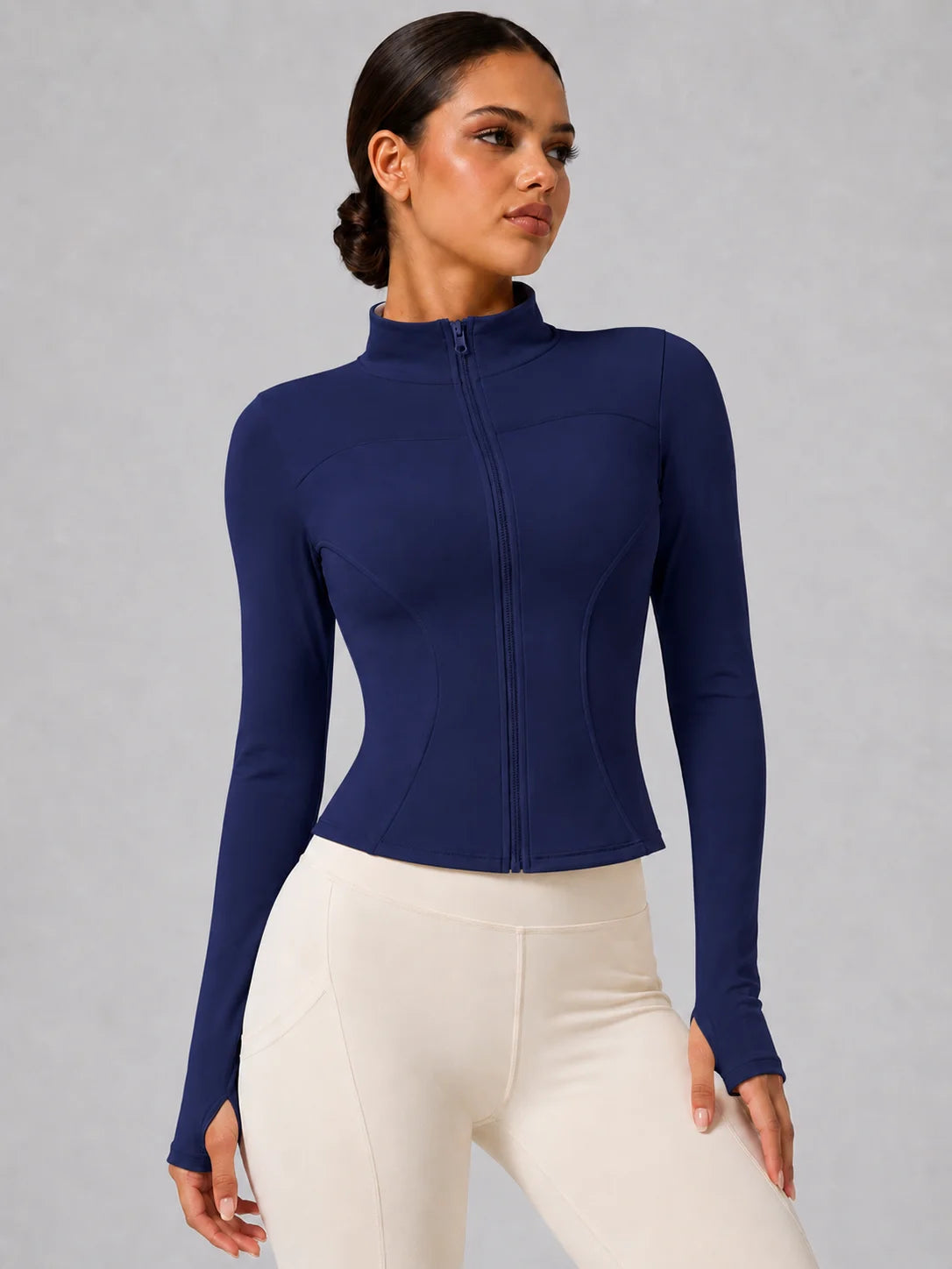 Vibonanza | Sportvest met Opstaande Kraag en Ritssluiting