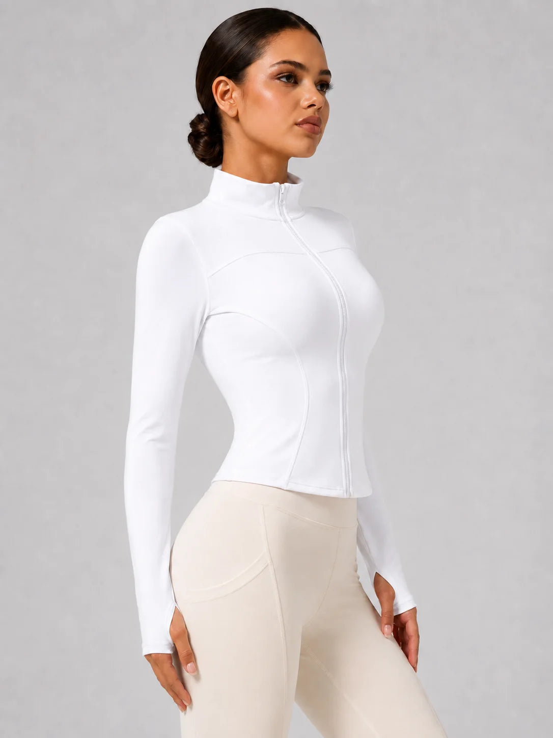 Vibonanza | Sportvest met Opstaande Kraag en Ritssluiting