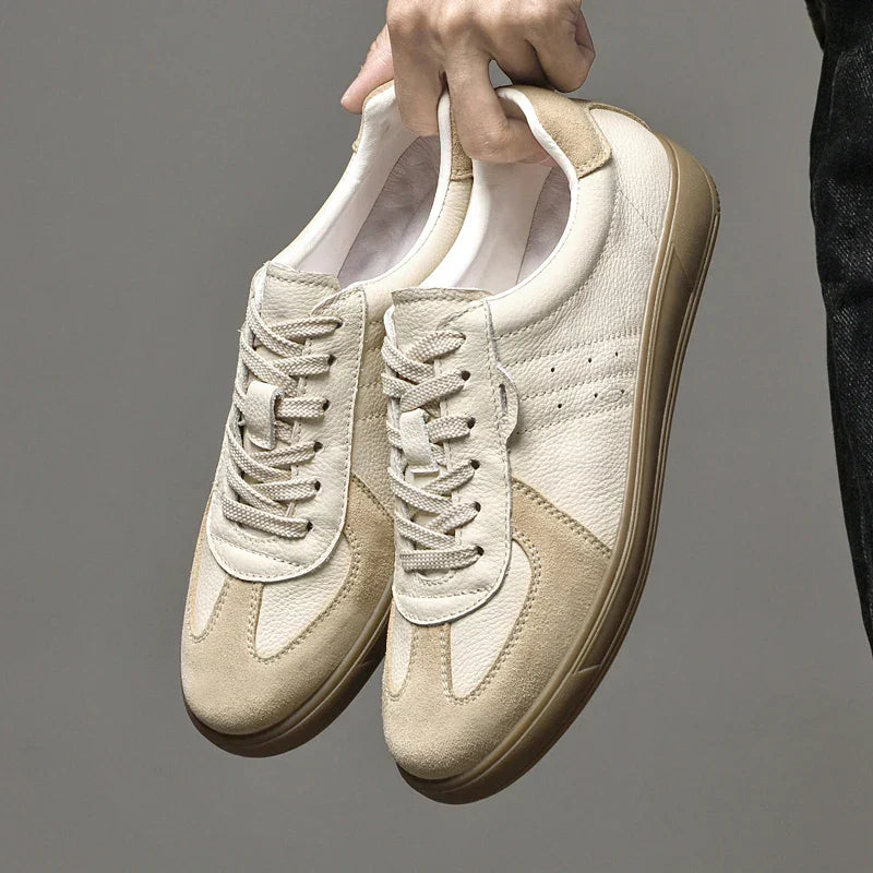 Vibonanza | Leren Sneakers Heren Met Suède Details
