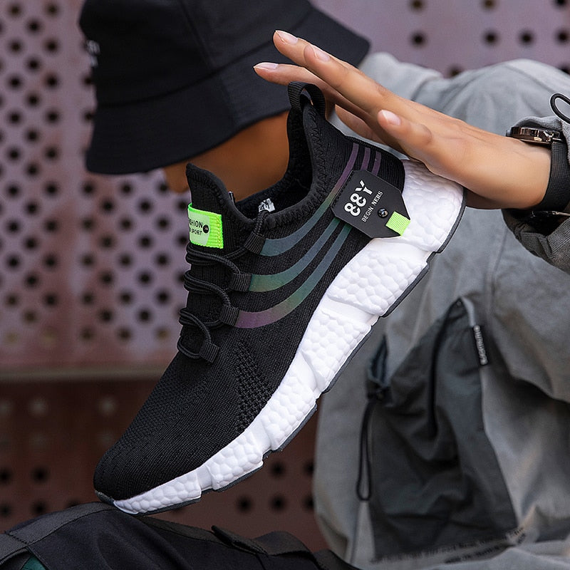 Vibonanza | Sportieve Sneakers met Flexibele Zool in Zwart of Wit