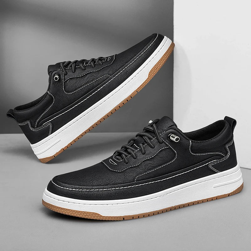 Vibonanza | Leren Sneakers met Rubberen Zool