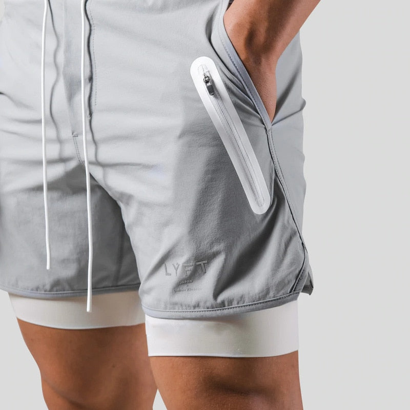 Vibonanza | 2-in-1 Sportshorts Heren met Compressievoering