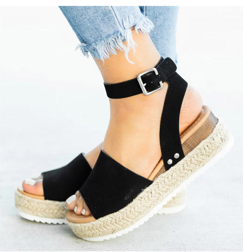 Vibonanza | Espadrille Sandalen Verstelbare Bandjes