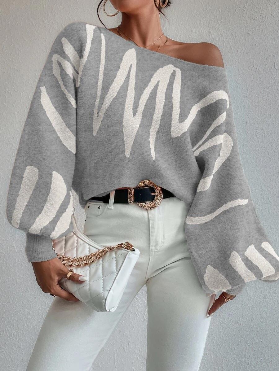 Vibonanza | Oversized Damestrui met Abstracte Print