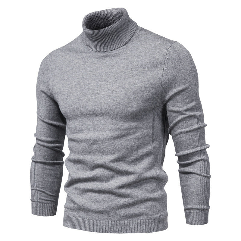 Vibonanza | Heren Grijze Turtleneck Coltrui