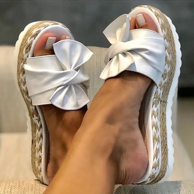 Vibonanza | Dames Zomerse Espadrilles met Strik