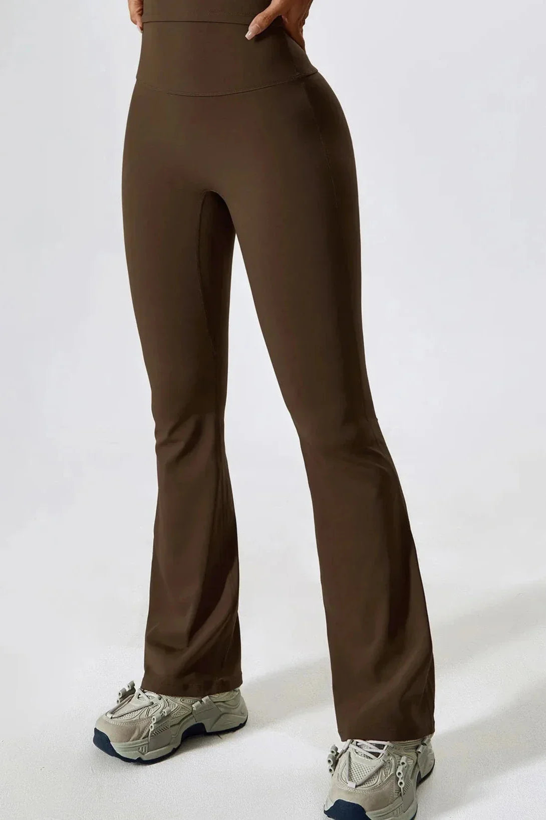 Vibonanza | Set van Flared Legging en Crop Top met Lange Mouwen