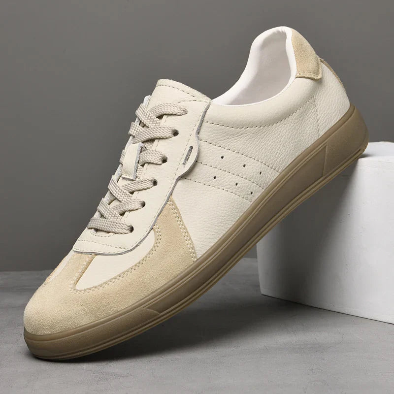 Vibonanza | Leren Sneakers Heren Met Suède Details
