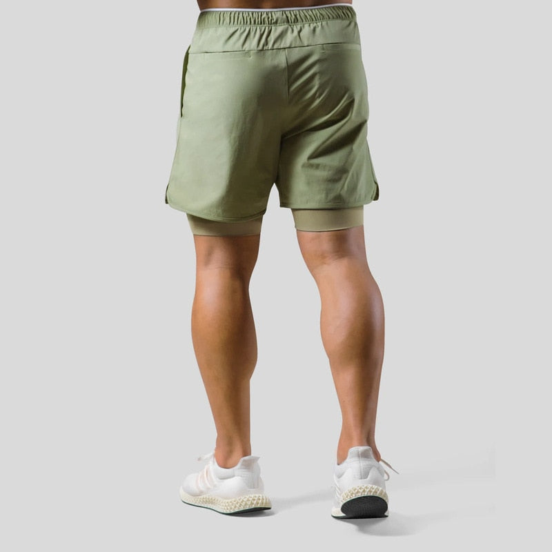 Vibonanza | 2-in-1 Sportshorts Heren met Compressievoering