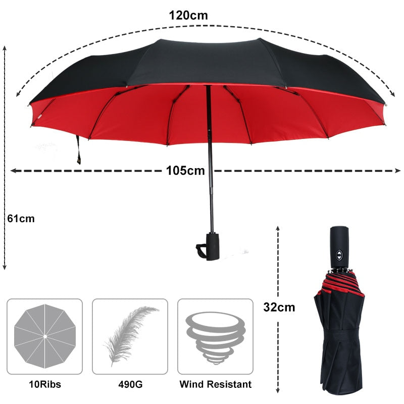 Vibonanza | Winddichte Automatische Stormparaplu
