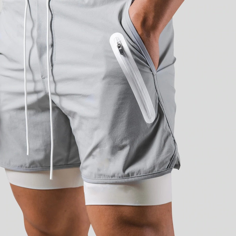 Vibonanza | 2-in-1 Sportshorts Heren met Compressievoering