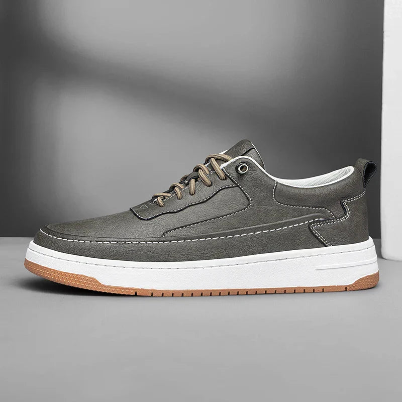 Vibonanza | Leren Sneakers met Rubberen Zool